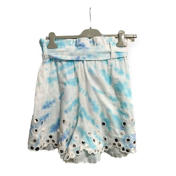 New with tag, Juliet Dunn Mirror-Detailed Tie-Dyed Cotton Shorts Size 2 (US 6/8) - Picture 3 of 15